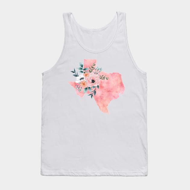 Texas Floral Tank Top by bloomnc